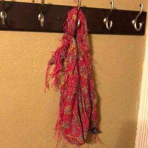 Multicolored paisley scarf